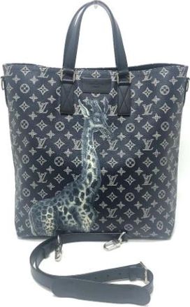 Louis Vuitton Pre-owned Vintage Monogram Canvas Tote - Heren - Vintage Shopper - Blauw - ONE Size - Vintage