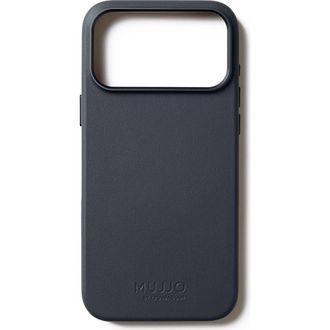 Mujjo Full Leather Case for iPhone 17 Pro Max in Basalt Blue at Nordstrom