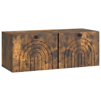 vidaXL Mueble Para Tv De Pared Roble Ahumado 78,5 X 31 X 30 Cm Vidaxl
