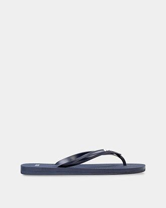 HUGO BOSS Logo Flip Flop - Navy
