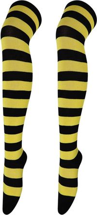 Generic 1 Pair Christmas High Long Stockings For Womens Over Knee Socks Christmas Cosplay Party Costumes Socks Knee High Long Striped Stocking Socks Womens Wi
