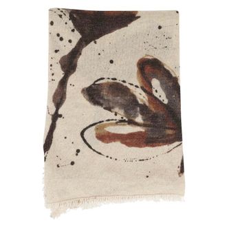 Faliero Sarti Accessoires, Dames, Bruin, ONE Size, Polyester, Luxuria Sjaal