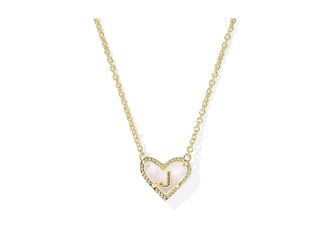 Kendra Scott Heart Letter M Short Pendant Womens Necklace Womens Necklace J, Brass