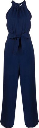 P.A.R.O.S.H. Mouwloze jumpsuit met wijde pijpen - Dames - Jumpsuits - Blauw - XS - Jumpsuits & Playsuits