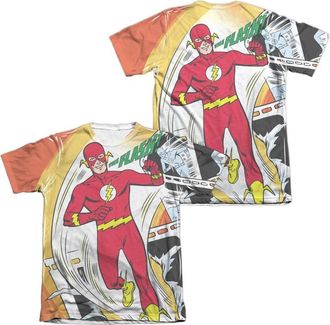 Gildan Justice League of America Filmstrip (Front/Back Print) Adult Poly/Cotton Short Sleeve Tee / T-Shirt