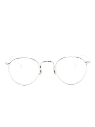 Eyevan 7285 metallic round-frame glasses - Argento