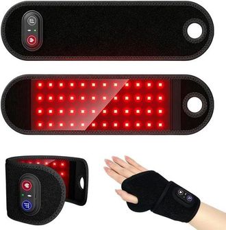 No Brand Massaggiatore Portatile - Massaggiatore Da Polso - Sollievo Dal Dolore - Terapia Con Luce Rossa - 38x10 Cm - Nero
