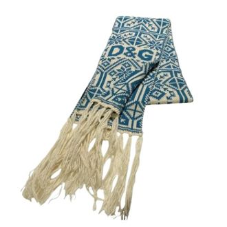 Dolce & Gabbana Sciarpa Nordic Pre-owned - - Pre-owned - Uomo - Blu - ONE SIZE