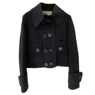 Burberry Black Wool Jacket Size S