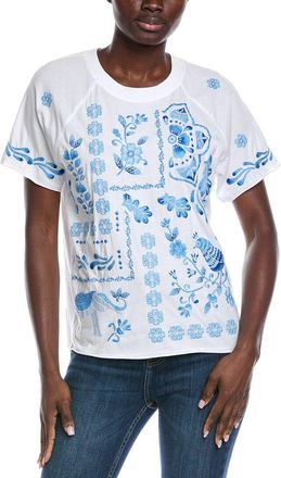 Johnny Was Raw Edge Raglan Boxy T-Shirt