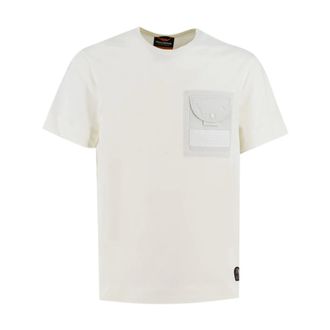 Parajumpers T-Shirts, male, Beige, Size: M Malham T-Shirt