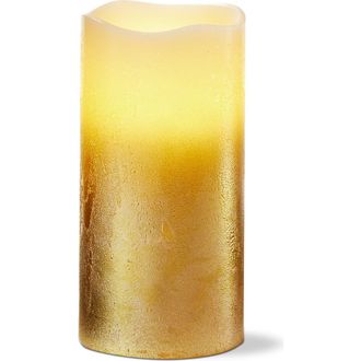 Tag Shimmery Gold LED Flameless Pillar Candle Perfect for Everyday at Nordstrom