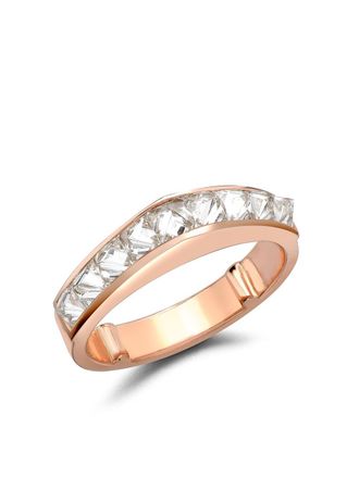 Pragnell 18kt rose gold RockChic diamond peaked ring - Pink