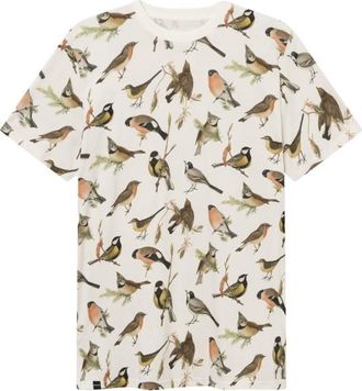 Dedicated T-Shirt Stockholm Autumn Birds T-Shirt f&uuml;r Herren | wei&szlig;/beige