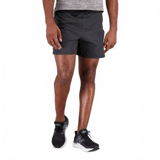 New Balance Mens Impact Luminous 6 Inch Short In Black