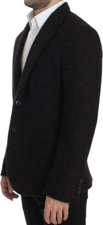 Dolce & Gabbana Mens Bordeaux Alpaga Two Button Blazer Clothing