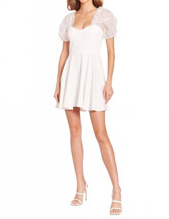 Amanda Uprichard Lovely Mini Dress In Ivory
