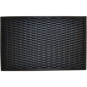 Imports Decor Imports Decor Rubber Doormat, 30 by 18 by 1/2, Woven