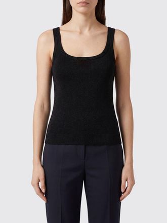 Missoni Top in maglia di viscosa con scollo quadrato e bordi a costine