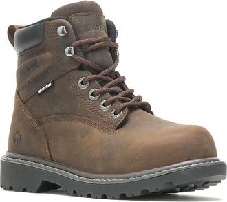 Wolverine Mens Wolverine Floorhand W10696 Dark Brown Steel Toe Work Boots ZAP1190