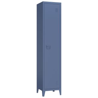 Happy Garden Armario De Metal 1 Puerta Azul Gris Maeva