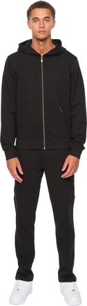 Duck and Cover Mens Optimus Hoodie And Joggers Set (Black) - Size X-Large