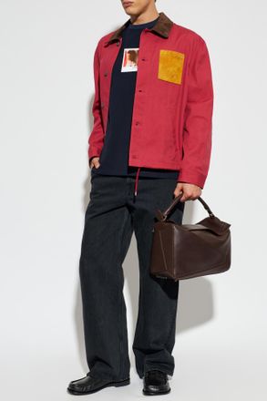 Loewe Jacket With Pockets, Mens, Red