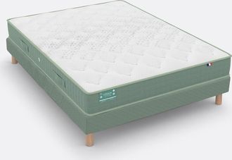 La Redoute Interieurs Set met latexmatras met traagschuim en gestoffeerde lattenbodem