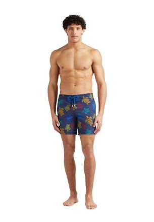 Vilebrequin Mens Ronde Des Tortues Tricot Swim Shorts in Bleu Marine at Nordstrom, Size Xx-Large