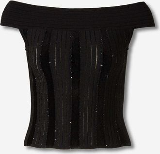 Balmain Sequin Knit Top