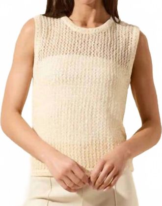 Lyss&eacute; Avery Sequined Knit Shell Top In Coco Sequins