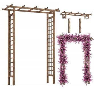 OEM P&eacute;rgola De Jard&iacute;n De Madera Sencilla 153x200 Cm Fresia