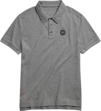 Canada Goose Beckley Textured Grey Polo Shirt