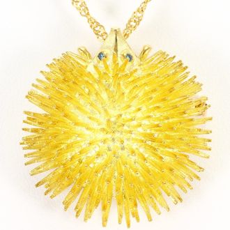 C&A Unbranded blue yellow gold yellow gold (18K) Necklace (Pre-Owned)