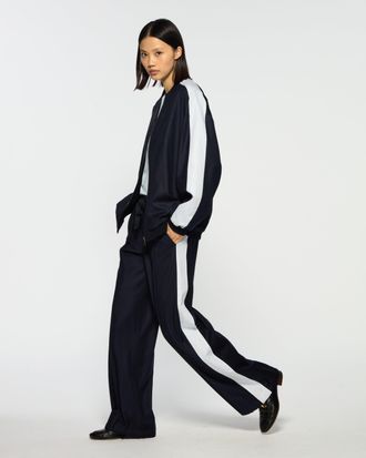 Serena Bute Cashmere Blend Serena Jogger - Navy Blue