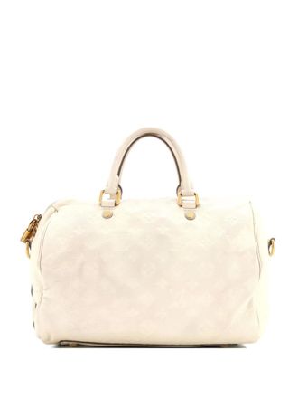 Louis Vuitton Speedy Bandouliere Bag Monogram Empreinte Leather 30 satchel - Bianco