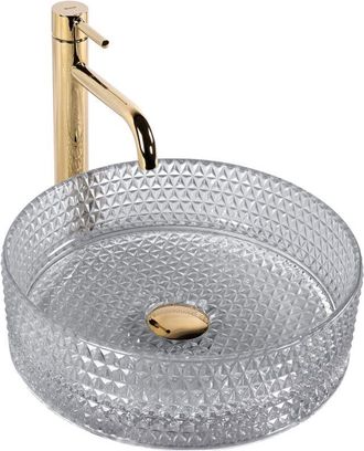Rea Rea - Lavabo Sobre Encimera Cristal Light Grey