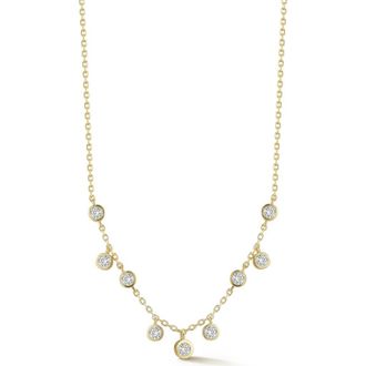 Glaze Jewelry Cubic Zirconia Charm Necklace in Gold at Nordstrom Rack