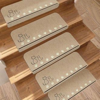 No Brand Paquete De 15 Alfombrillas Luminosas Para Escaleras, Alfombrillas Antideslizantes, Alfombrillas Luminosas Para Pasillo, Accesorios Acolchados Para El 