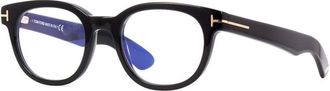 Tom Ford Mens Black Square Eyeglass Frames FT5807-B 001