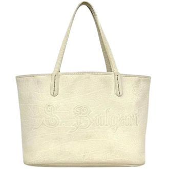 Bulgari Pre-owned Tote Bags, female, White, Size: ONE SIZE Pre-owned Tote bag