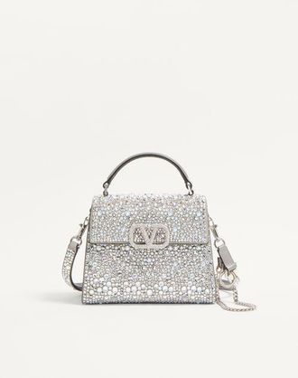 Valentino Garavani Vsling Mini Handbag With Sparkling Embroidery Wo