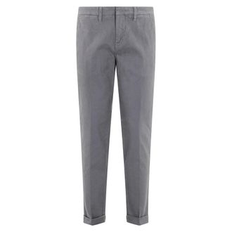 Fay Capri Broek - Heren - Broeken - Blauw - Maat: W32 Katoen