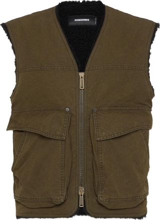 Dsquared2 Gilet con ricamo - Marrone