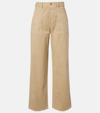 Nili Lotan Whitney cotton wide-leg pants