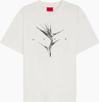 HUGO BOSS Mens HUGO Darise T-Shirt 102 Natural - White - Size: 42