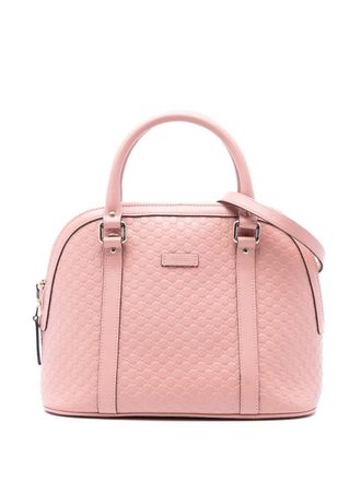 Gucci 2016-2025 Medium Microguccissima Dome satchel - Pink