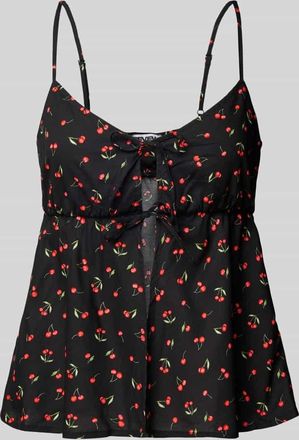 Review Top mit Schnürrung in Black, Größe XL