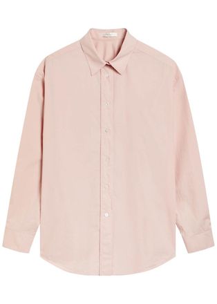 The Row The Row Millerina Cotton-poplin Shirt - Pink Light - 8 (UK12 / M)