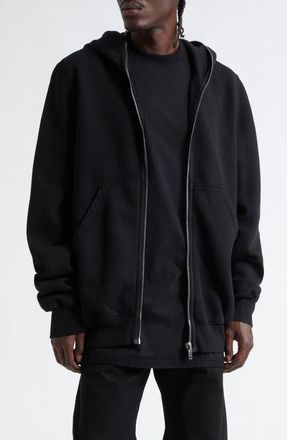 Rick Owens Jumbo Gimp Hoodie in Black at Nordstrom, Size X-Large